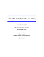 CÁLCULO DIFERENCIAL E INTEGRAL