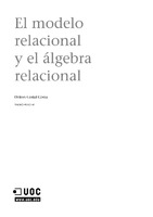El modelo relacional y el álgebra relacional